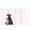 White, variant on Wooden Pet Gate- Tall Freestanding 3-Panel Indoor Barrier Fence, Lightweight and Foldable for Dogs, Puppies, Pets- 54 x32â by PETMAKER (Dark Brown)