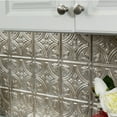 thumbnail image 4 of FASÄDE Traditional Style 1 Decorative Vinyl 18in x 24in Backsplash Panel in Vintage Metal (5 Pack), 4 of 7