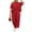 Red, variant on Women's Plus Size 2 Piece Outfits Casual Top and Wide Leg Pants Loose Pants Lounge Set