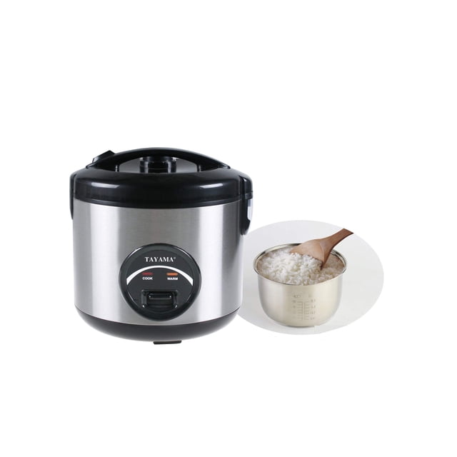 Arrocera Tayama de acero inoxidable para 10 tazas, 700 W, 120 V
