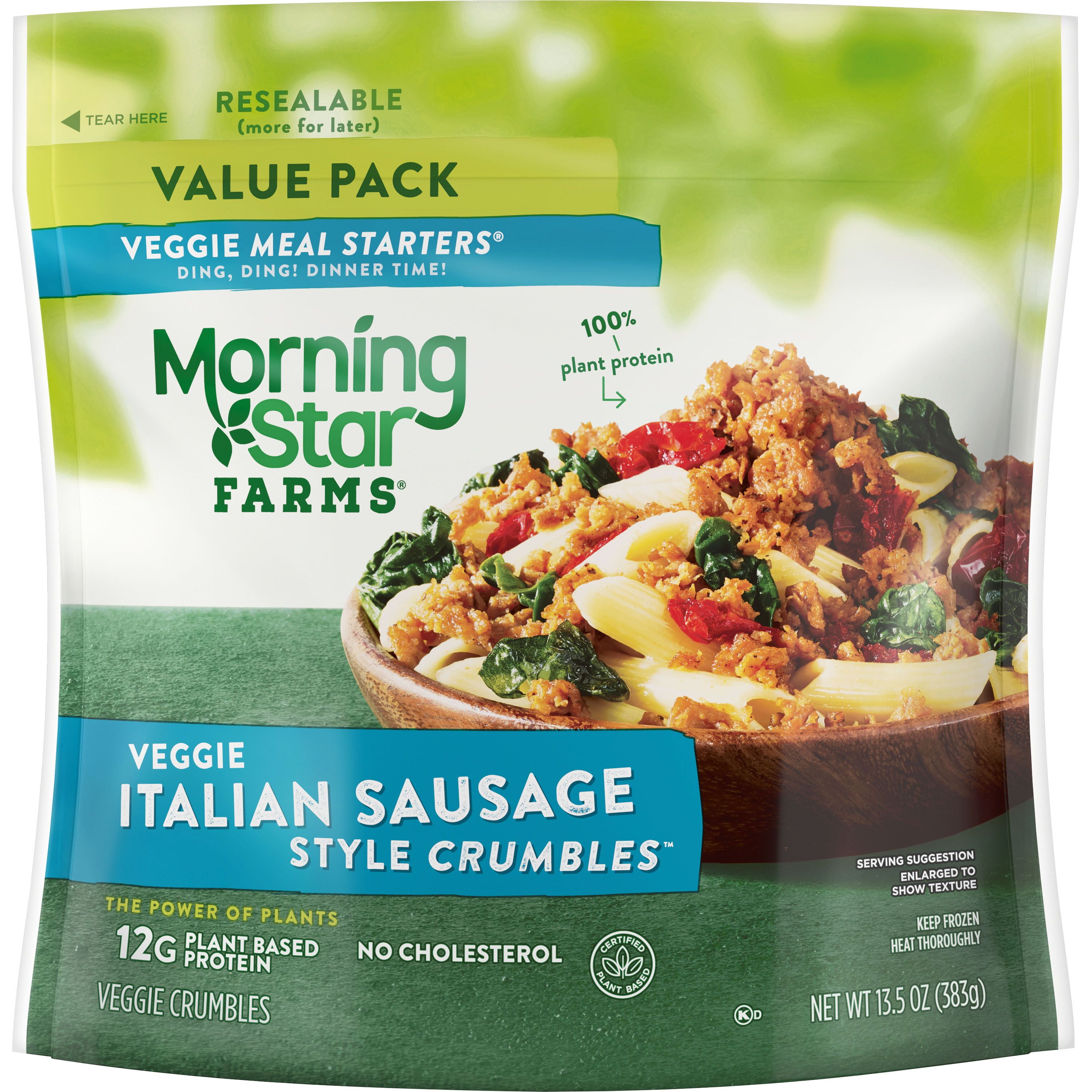 MorningStar Farms Veggie Meal Starters Crumbles, Italian Sausage Style
