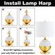 thumbnail image 5 of Soporte para arpa Lamp Shade, 10 pulgadas, para lámparas de mesa y de pie, 5 of 7