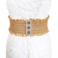 thumbnail image 2 of LinYooLi Lace Elastic Belt for Women,Adjustable Faux Leather Waist Belt,Tassel Obi Cinch Belt, 2 of 6