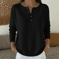 thumbnail image 2 of MESSUEN Cropped Sweater Pull Over Sweaters Womens Lightweight Sweaters for Women Shirts Cute Shirts for Women Cute Sweaters for Women Woman Shirts Black L, 2 of 9