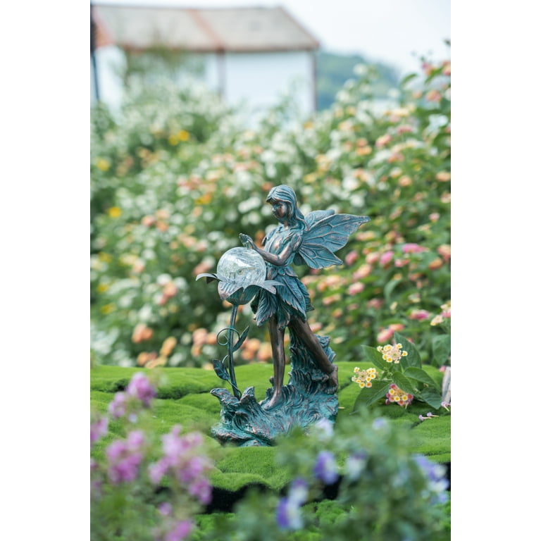 Teresa's Collections 13.2 Large Garden Fairy Outdoor Statue