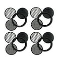 thumbnail image 1 of Black Plastic Garden Sieve Set Handheld Soil Sieves for Home Use 4Pcs Lightweight Compact, 1 of 9