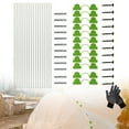 BCLONG Fiberglass Greenhouse Garden Support Hoops With Clips Connectors