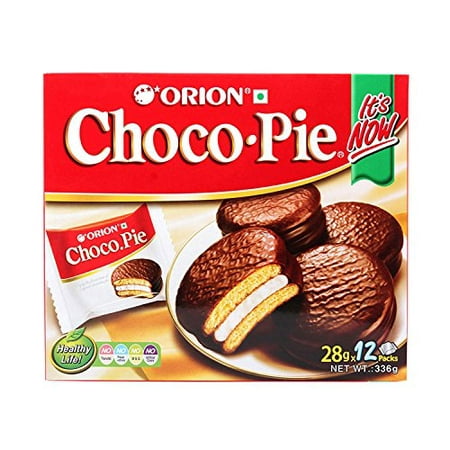 Orion Choco Pie Marshmallow Cream Chocolate Cupcake Dessert Sandwich (12