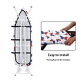 thumbnail image 4 of HELLHERO Ironing Board Protector Cover Resist Scorching Iron Padding Covers Butterflies and Stars with Non-Slip Tailor Shop, 4 of 5