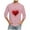 Pink, variant on HaoXianJian Heart Shirts for Men ,Men's Casual 3/4 Sleeve Shirts Cute Print Graphic Tees Blouses Hearts Printed Tops Casual Valentines Gifts Plus Size 2X 3X 5X