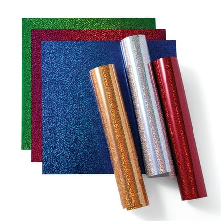 UPC: 0093573327049 | Cricut Holographic Sparkle Iron-On Sampler  Ultimate (6 ct)