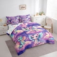 thumbnail image 3 of Homewish Kawaii Animal Dragon 7-Piece Twin Bedding Set - Starry Sky Cute, 3 of 8