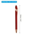 thumbnail image 2 of Uxcell Ballpoint Pen with Stylus Tip Metal Pen Black Ink 1.0mm Medium Point Stylus Pen Style 2, Red 12 Pack, 2 of 6