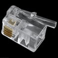 thumbnail image 2 of Conector RJ9 de plástico transparente, 30 unidades, 4P4C, adaptador telefónico, 2 of 8