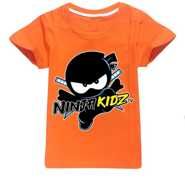 Verano niños niñas 100% algodón camiseta niño ropa niños Nuinja KIDZ camisetas de manga corta sombrero disfraz niños camiseta dibujos animados Tops zhangmenya LED
