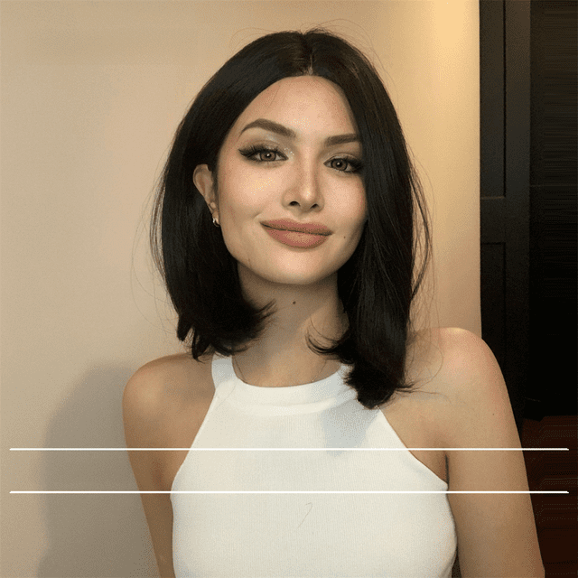 Peluca de pelo corto de fibra química de estilo europeo y americano para mujer, cabello corto y liso negro, peluca superior completa natural, cubierta de cabeza completa