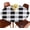 Black White Plaid, variant on Onyx Marble Round Tablecloth Elastic Edged Brown Washable Reusable Tablecloths for Kitchen Picnic Party 40-44 inch