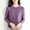 Purple, variant on Idoravan Long Sleeve Shirts for Women,Ladies, Women's Fashion R-Neck Long Sleeve Loose Solid Color Blouse Black M