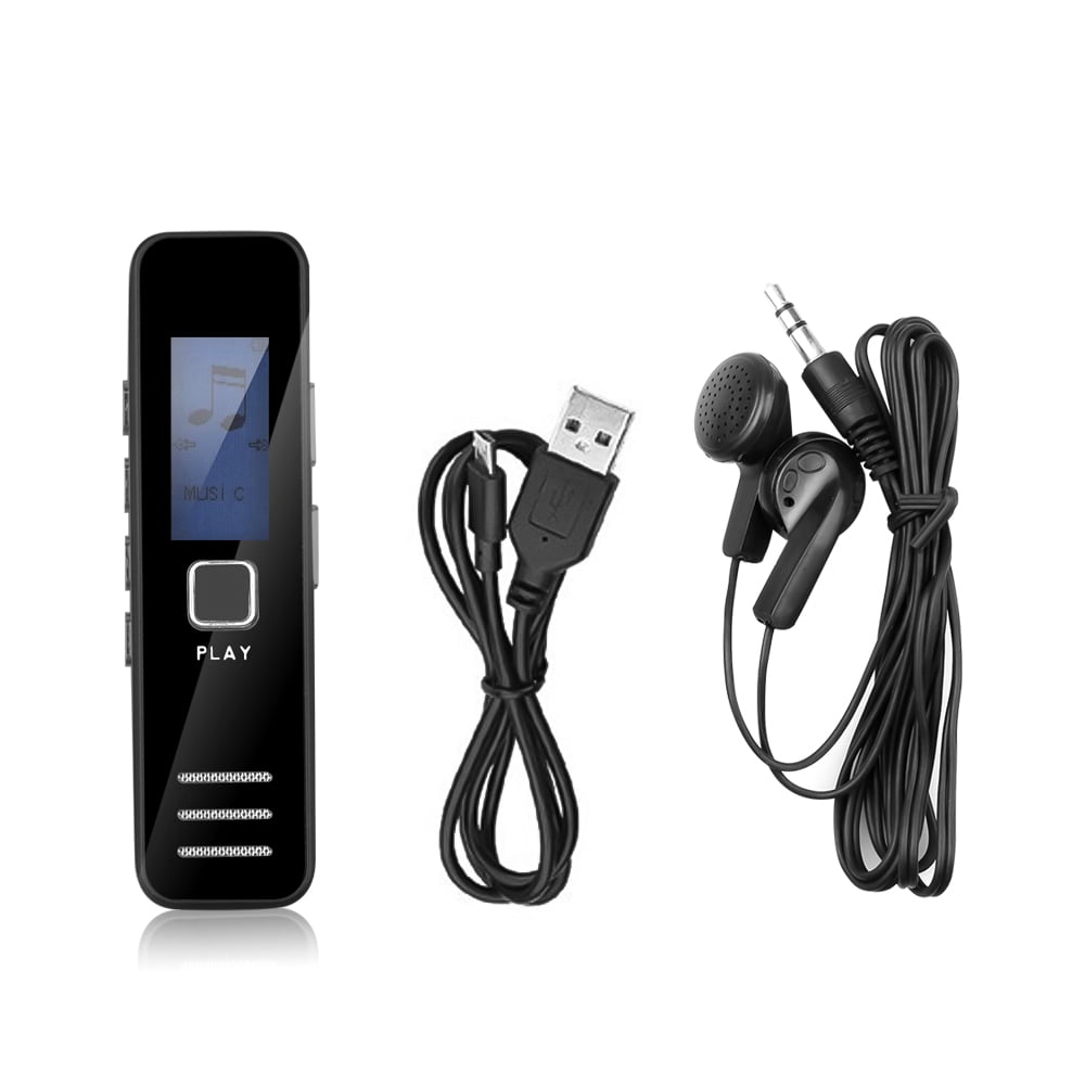 RIWPKFH Voice Activated Portable Recorder MP3 Player Telephone Audio Recording Digital Voice Recorder Dictaphone 20-hour