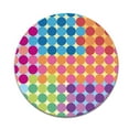 thumbnail image 2 of WIRESTER 7.88 in Round Mouse Pad with Non-Slip Rubber Base for Computers, Laptop, Office & Home - Colorful Checkered Pattern S3, 2 of 5