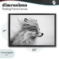 thumbnail image 4 of Stupell Industries Farmhouse Easy Breezy Fox Black Floating Frame Canvas Art, 25 x 17, by Tina LeCour, 4 of 8