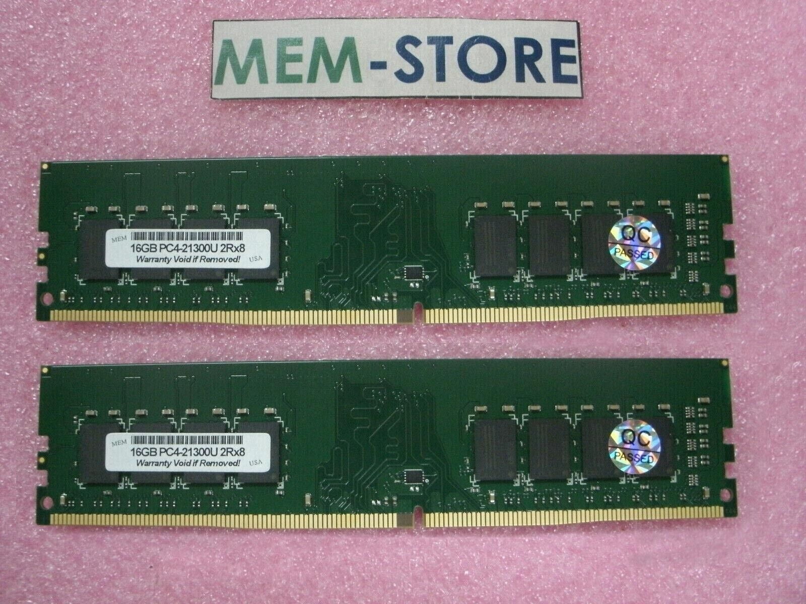 32GB (2x16GB) DDR4-2400 UDIMM Crucial CT2K16G4DFD824A Equivalent