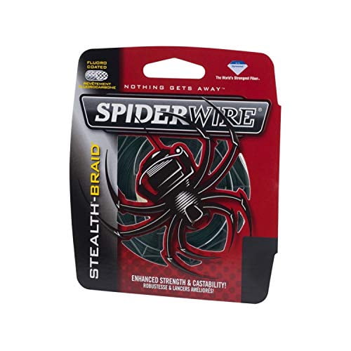 Spiderwire SCS15G-125 Stealth Braided Line 15/4lb/Dia 125 Yd Filler Spool Moss Green, Stealth Braided Line Filler Spool Moss Green