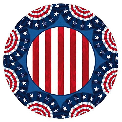 American Pride Dessert Plates Patriotic Party;Event;Special Occasion;Fourth of July;4th of July