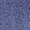 thumbnail image 1 of Ahgly Company Machine Washable Indoor Square Abstract Blue Modern Area Rugs, 7' Square, 1 of 4