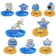 thumbnail image 1 of Centros de mesa de graduación de la clase de 2024 para decoración de mesas, adornos para fiestas (Tono azul + dorado), 1 of 5