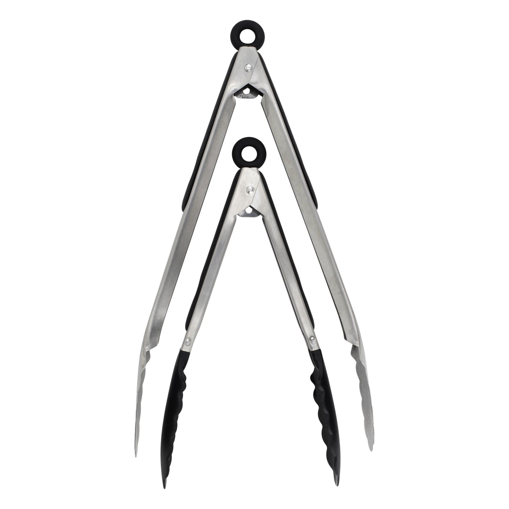 Goodcook Ready 2pk Stainless Steel With Silicone Tips Mini Tongs