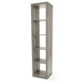 Better Homes & Gardens 5Cube Vertical Storage Organizer, Rustic Gray