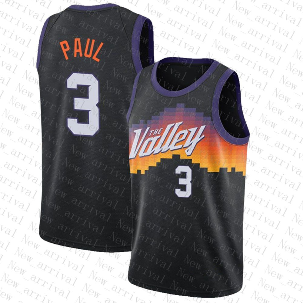 NBA_ Phoenix''Suns''Men Basketball Jersey 1 3 13 34 22 Gold Devin Booker Chris  Paul Steve Nash Charles Barkley DeAndre Ayton 663 