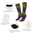 thumbnail image 6 of Lsque Dragon Scales Printed Crew Socks Men's Women's LightWeight Thin Casual Calf Socks ,Knee High Socks,Cotton Socks, 6 of 9