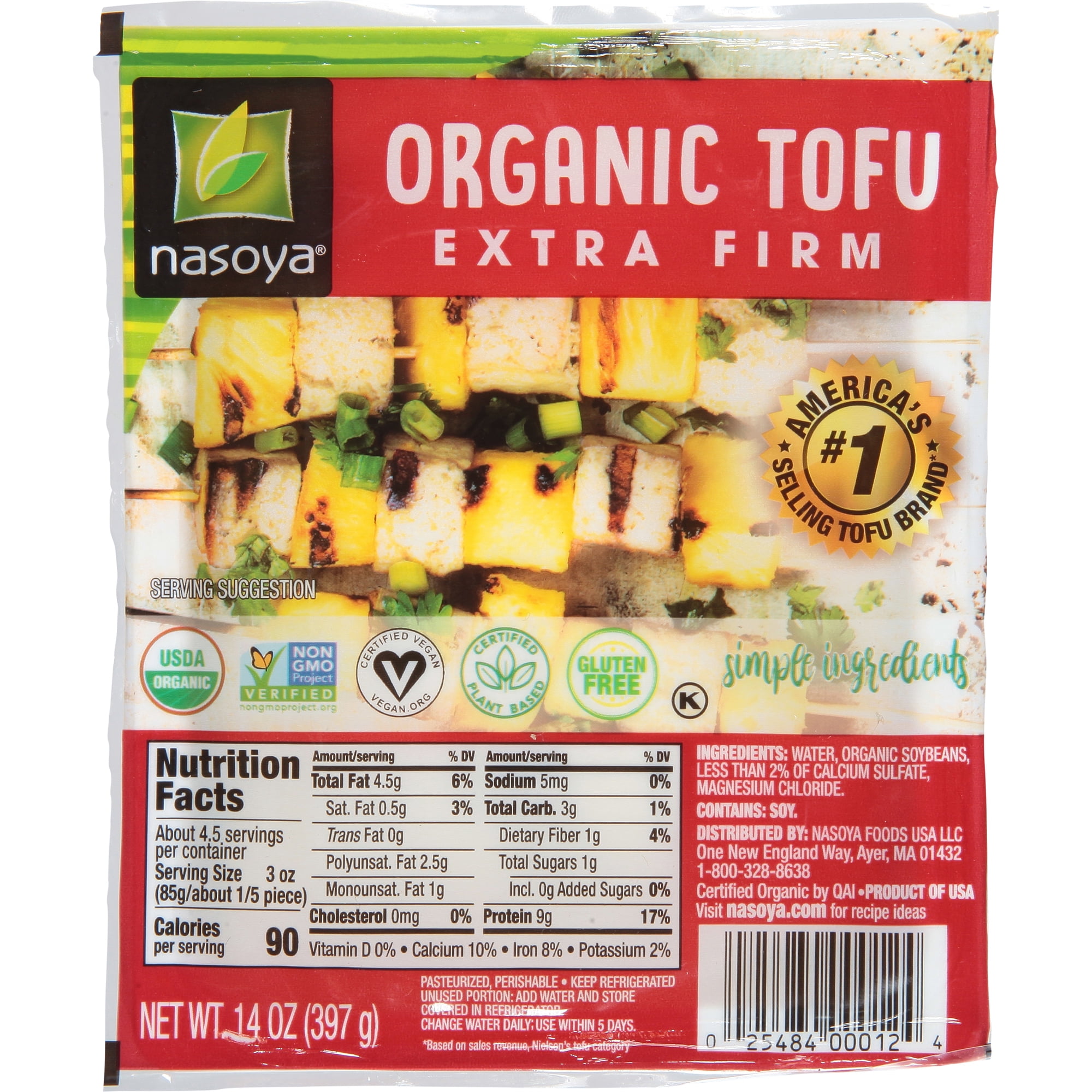 Nasoya Refrigerated Soy Extra Firm Organic Tofu, 14 oz