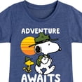 thumbnail image 3 of Peanuts - Adventure Awaits - Toddler and Youth Girls Short Sleeve T-Shirt, 3 of 6
