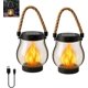 thumbnail image 1 of Kaliqo Solar Lantern Outdoor Lights, Realistic Dancing Flame Lantern, Dual Charging (Solar/Usb), Ip65 Waterproof Camp Light, Auto on/off, Hanging & Tabletop Decor for Garden Lanterns (2pcs), 1 of 8