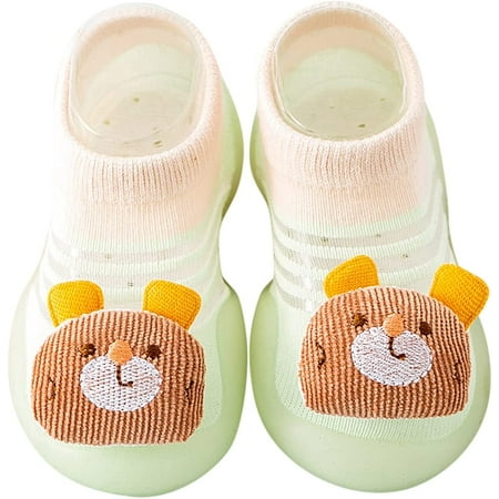

QWZNDZGR Outdoor Shoes Socks Infants Breathable Elastic Socks Shoes Rubber Sole Non-Skid Indoor/Outdoor Slipper
