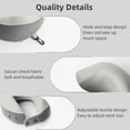 thumbnail image 2 of Travel Pillow Airplane Neck Pillow Rollable Storage Memory Foam Comes with Eye Mask, Ear Plugs and Storage Bag, 2 of 8