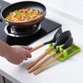 thumbnail image 2 of Estante para espátula de cocina, 2 piezas, cuchara para sopa doméstica, palillos, estante para cubierta de olla, estante de cocina de almacenamiento multifuncional, 2 of 5