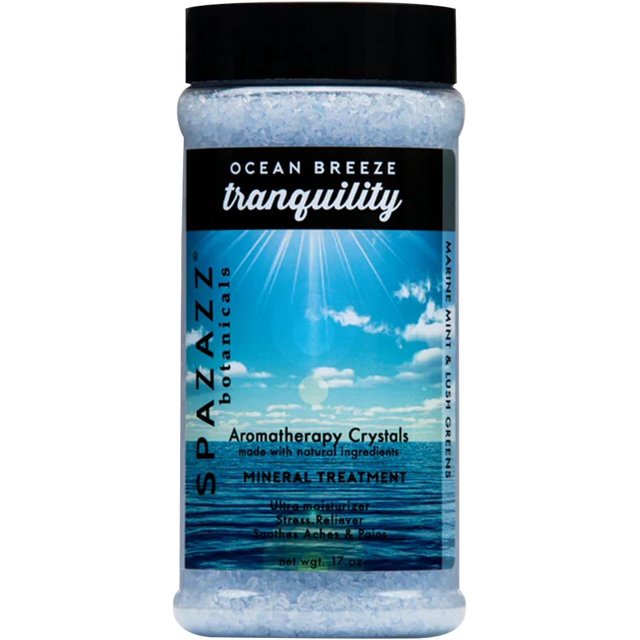 Spazazz Aromatherapy Spa and Bath Crystals - Ocean Mist 17oz