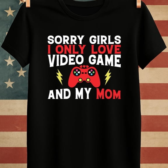 180gsm T-Shirt for Men Funny Graphic Heavyweight Casual Loose Fit Round Neck Gift - Men'S Funny Video Game T 100% Gaming