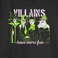thumbnail image 2 of Junior's Disney Villains Have More Fun Sweatshirt Black Small, 2 of 4