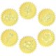 thumbnail image 2 of 6 estilos de flores, girasoles, pegatinas en relieve de papel dorado de 2 pulgadas con diseño de lirio, rosa y margarita, calcomanía para sellar certificados, etiqueta redonda, calcomanía, 2 of 8