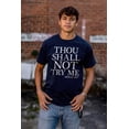 thumbnail image 4 of Funny Thou Shall Not Try Me Joke Men's Graphic T Shirt Tees Brisco Brands S, 4 of 6