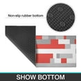 thumbnail image 7 of 2 Piece Grey Red Geometric` Rug Kitchen Rug Set, Decor Kitchen Rugs, Absorbent Non-Slip Washable Floor Mats, Home Indoor Runner Rugs 17"x47"+17"x30", 7 of 7