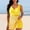 Yellow, variant on Sentmoon Two Piece Swimsuits for Women Womens Bikinis Plus Size Swimsuit Women Curvy Solid Color Spaghetti Strap Women's Bathing Suits Beach Vacation Essentials XXL