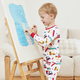 thumbnail image 1 of PatPat Pijama para bebés y niños de dos piezas con estampado de animales infantiles y ajuste cómodo, hecha de bambú, 1 of 2