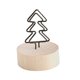 thumbnail image 1 of Porta tarjetas de lugar Porta notas con clip Portafotos de alambre multifunción Base de madera Árbol, 1 of 9