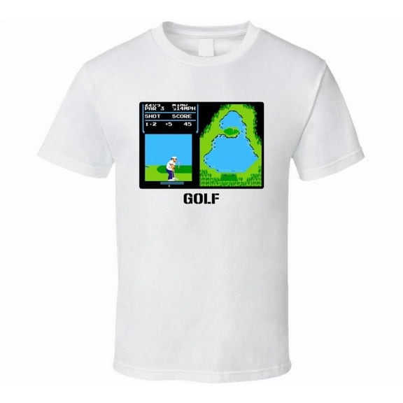 Golf Video Game Classic Retro Fan T Shirt